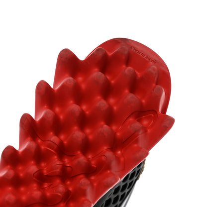 Christian Louboutin Calfskin Suede Patent Womens Loubishark Sneakers 37 Black Loubi Red 13 of 21