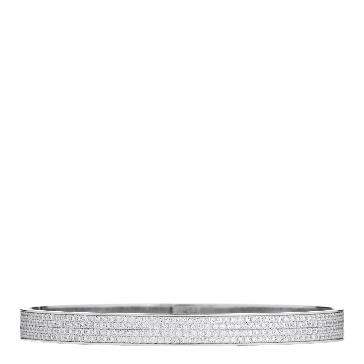18K White Gold Diamond PM Kelly Full Pave Bracelet SH