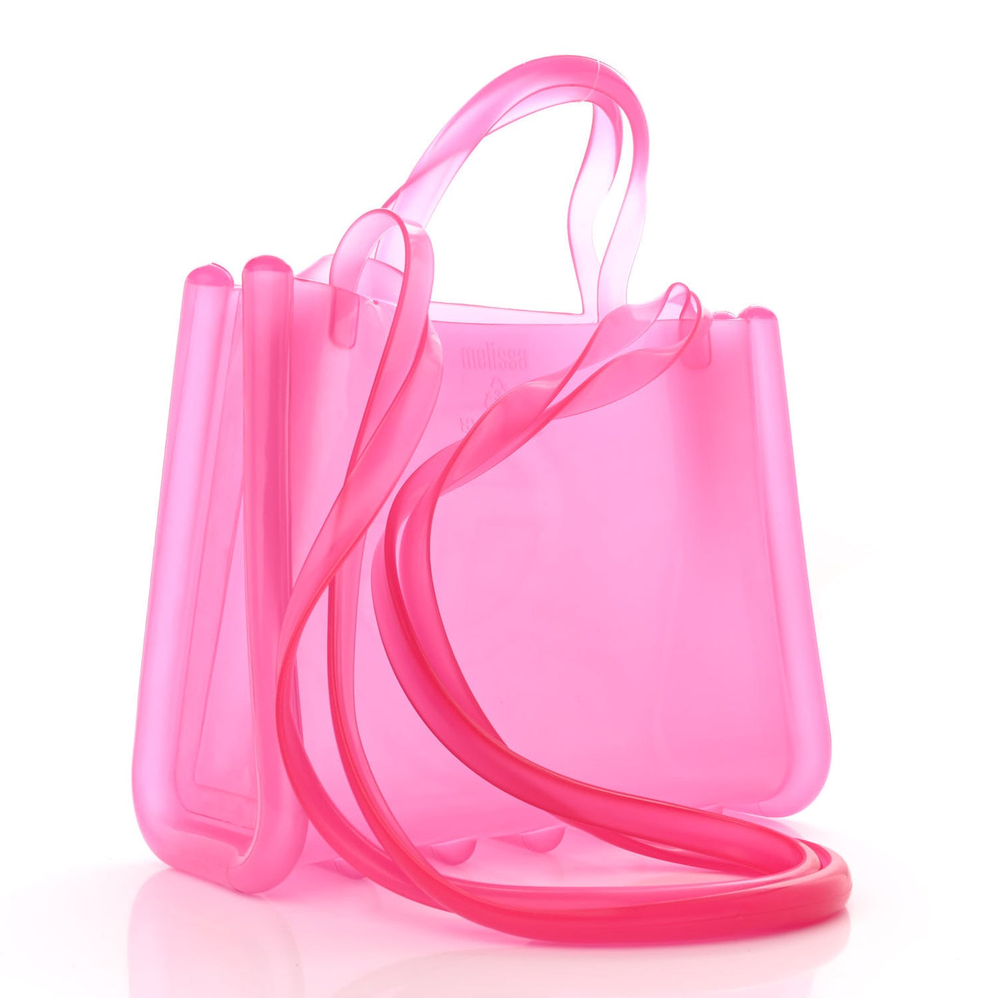 x MELISSA Jelly Medium Shopping Bag Clear Pink