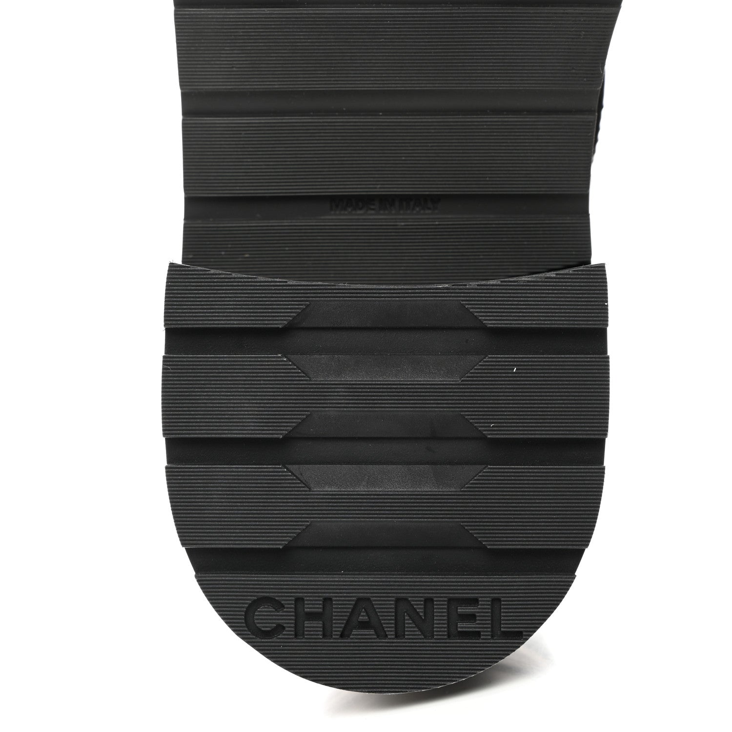 Chanel Shiny Calfskin Quilted Lace Up Combat Boots 40.5 Black 8 of 9