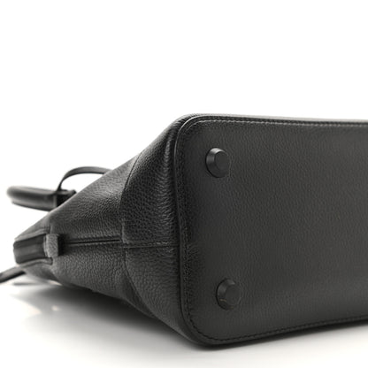 Balenciaga Supple Calfskin Rivet Small Ville Top Handle Bag Black 10 of 11