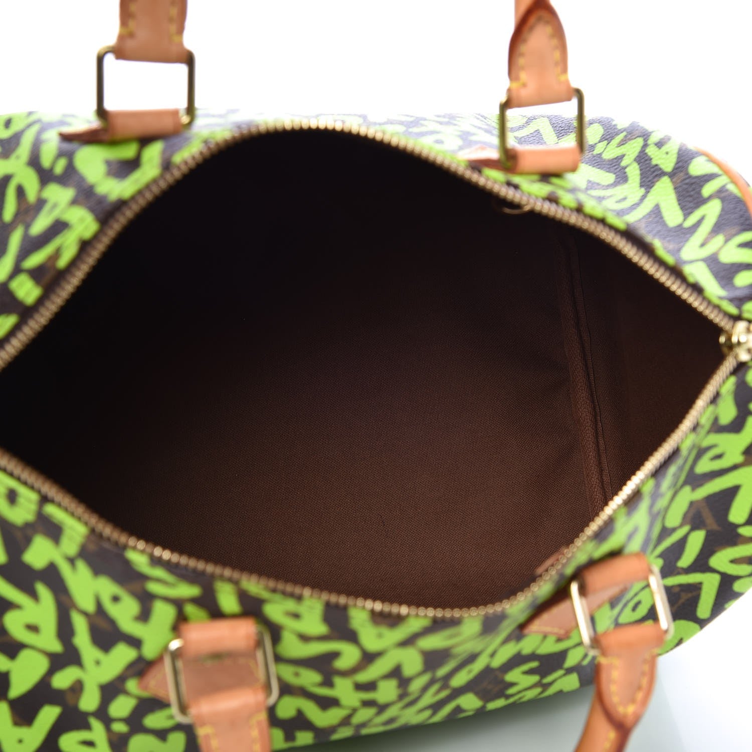 Louis Vuitton Monogram Graffiti Speedy 30 Green 5 of 13