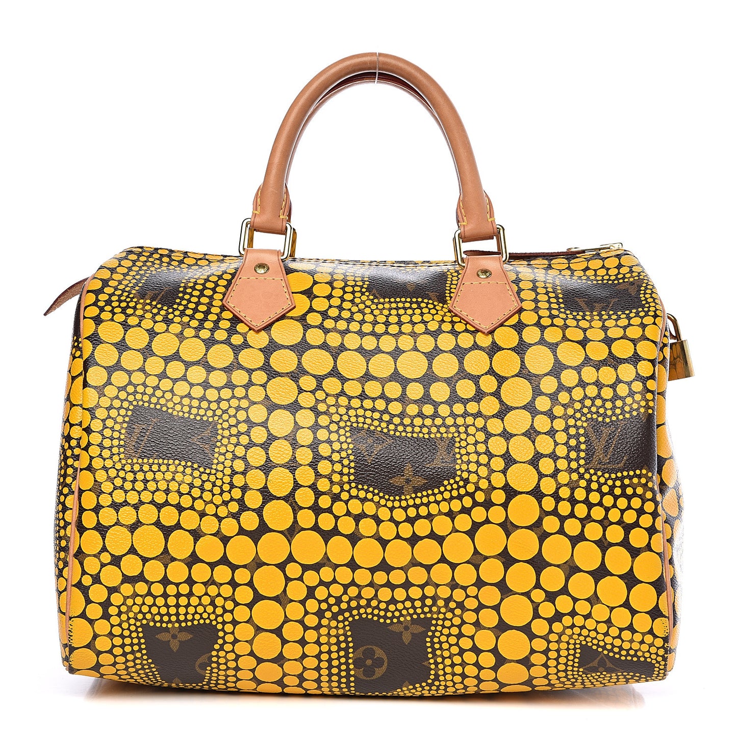 Monogram Kusama Town Speedy 30 Yellow