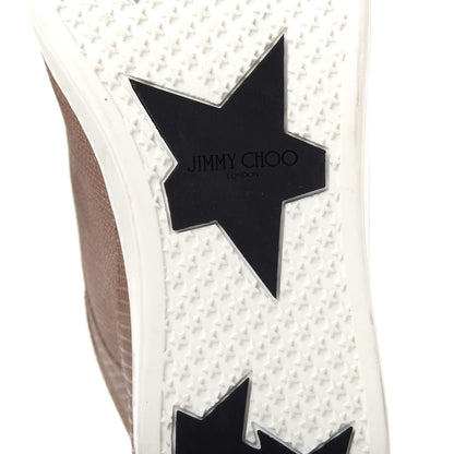 Jimmy Choo Metallic Lizard Embossed Miami Sneakers 42 Taupe 9 of 10