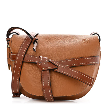 Loewe Grained Calfskin Small Gate Crossbody Bag Caramel Pecan 1 of 10