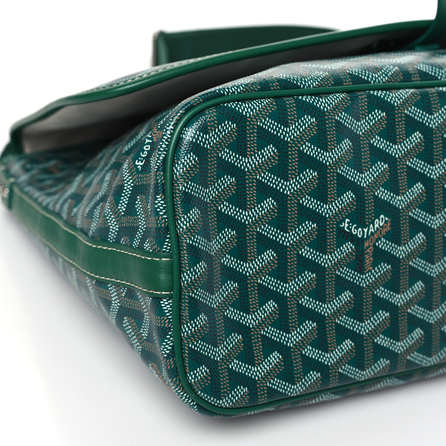 Goyard Goyardine Capetien Messenger Bag Green 6 of 7