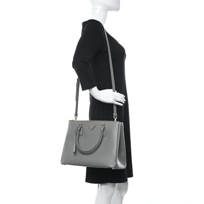 Prada Saffiano Lux Medium Galleria Double Zip Tote Ardesia 2 of 12