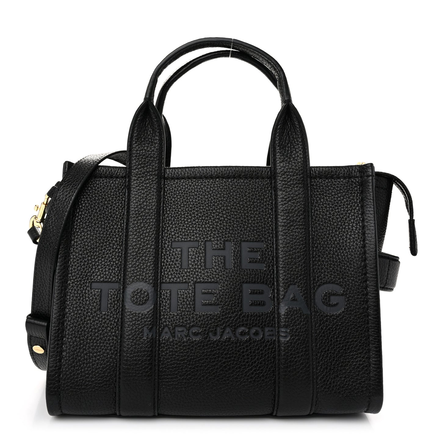 Grained Calfskin Small The Tote Bag Black