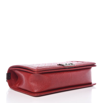 Chanel Caviar Quilted New Medium Boy Flap Red 4 of 7