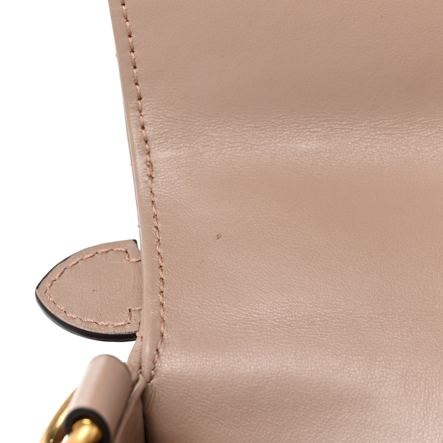 Gucci Calfskin Matelasse Mini GG Marmont Top Handle Shoulder Bag Porcelain Rose 10 of 12