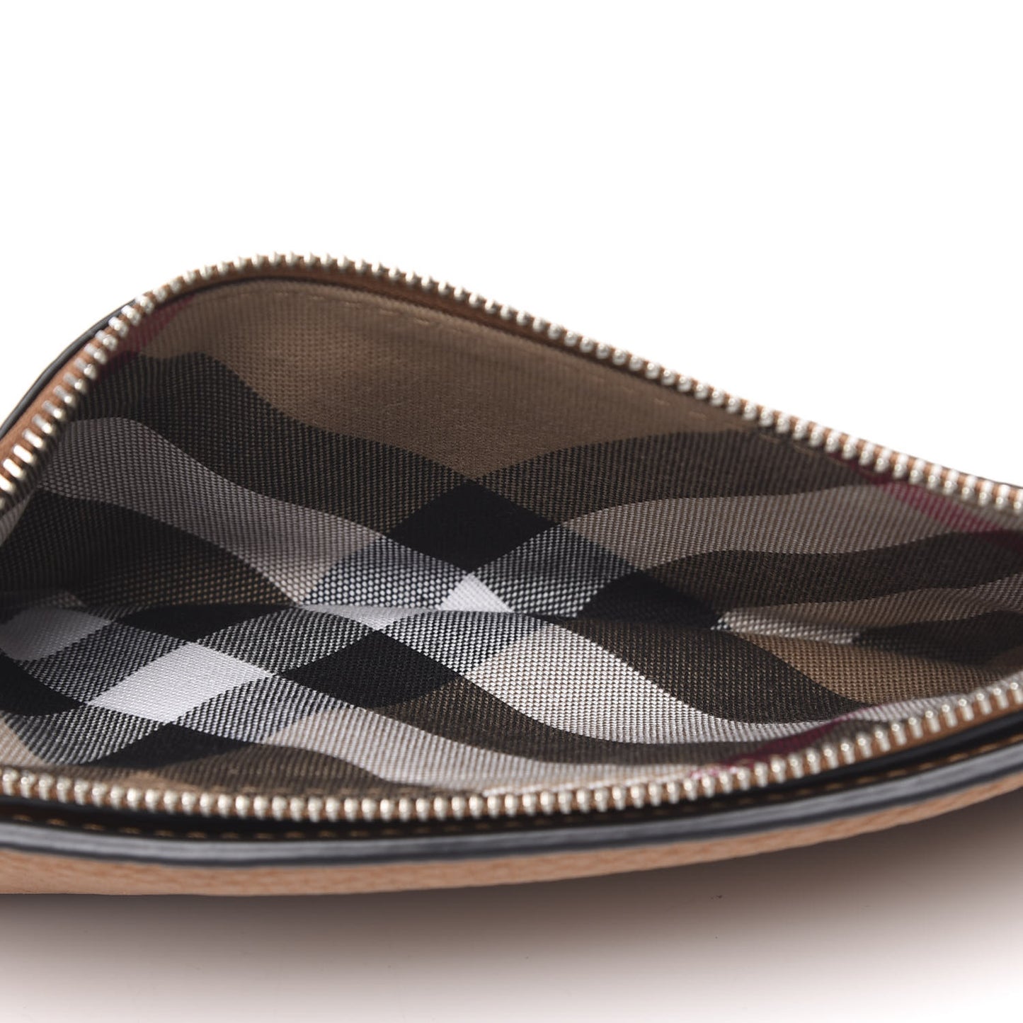 Calfskin Check Embossed Lexi Wallet Tan