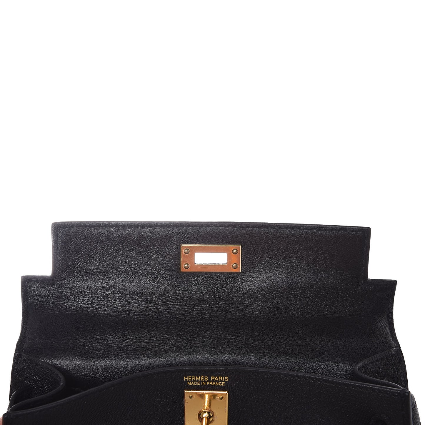 Chevre Chandra Mini Kelly Sellier 20 Black