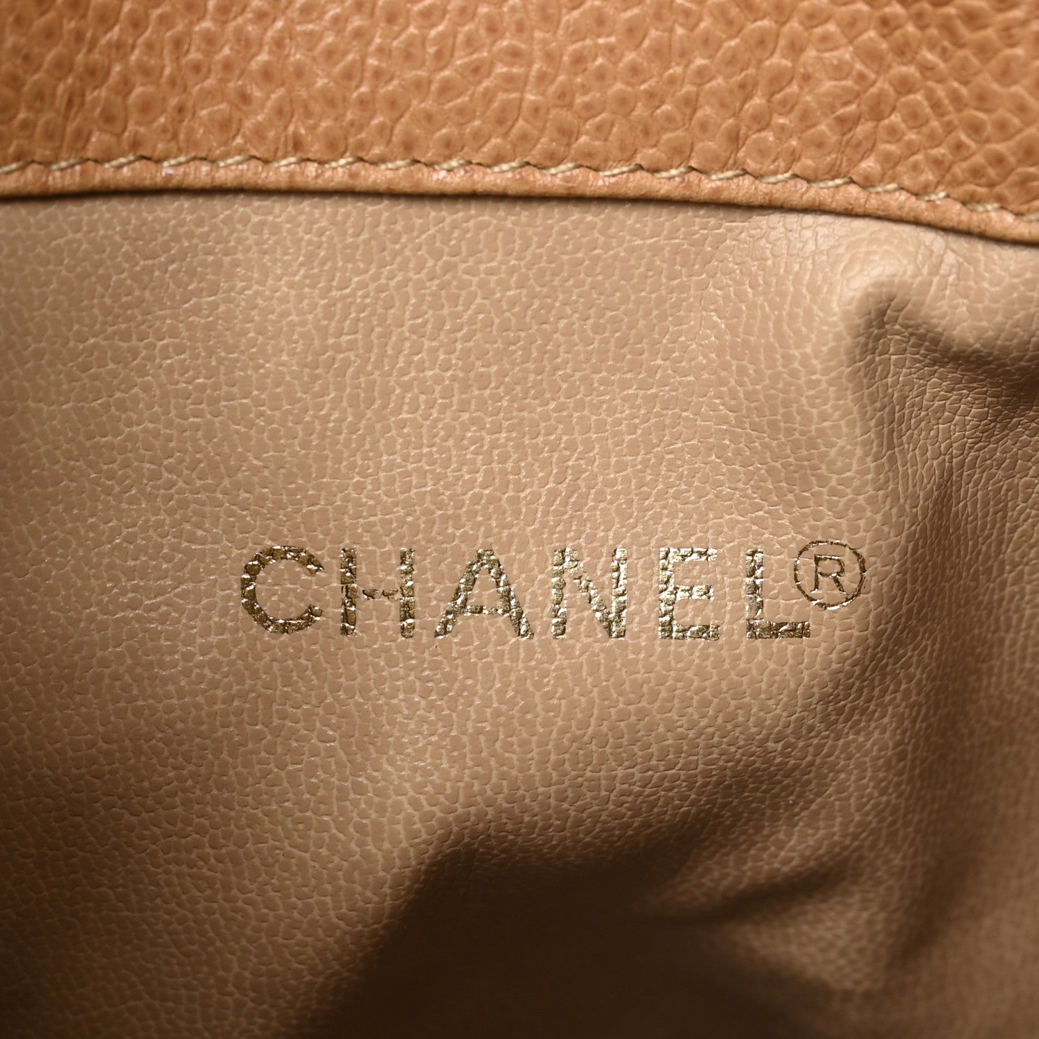 Chanel Caviar Drawstring Shoulder Bag Beige 6 of 7
