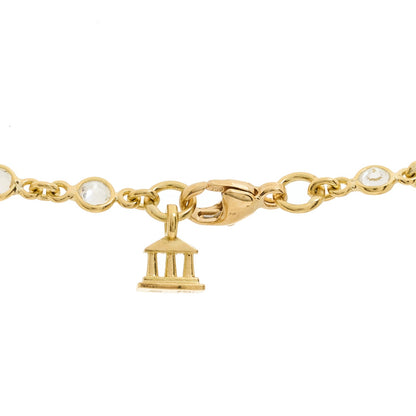 Temple St. Clair 18K Yellow Gold Diamond White Sapphire Chain Necklace 4 of 5