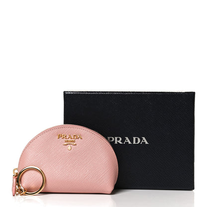 Prada Saffiano Metal Coin Purse Orchidea 10 of 10