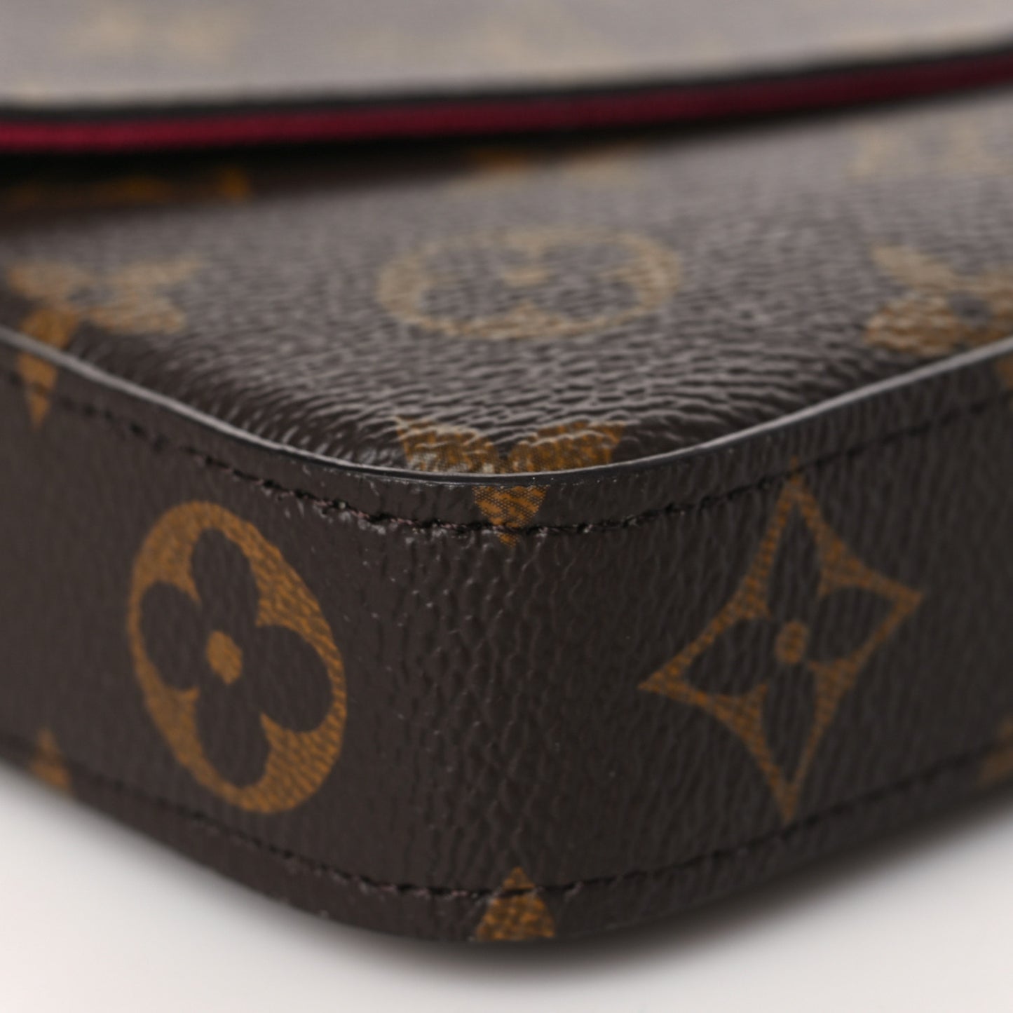 Monogram Pochette Felicie Chain Wallet Fuchsia