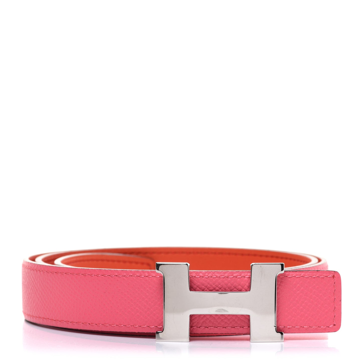 Swift Epsom 32mm Constance H Belt 80 Orange Poppy Rose Azalee