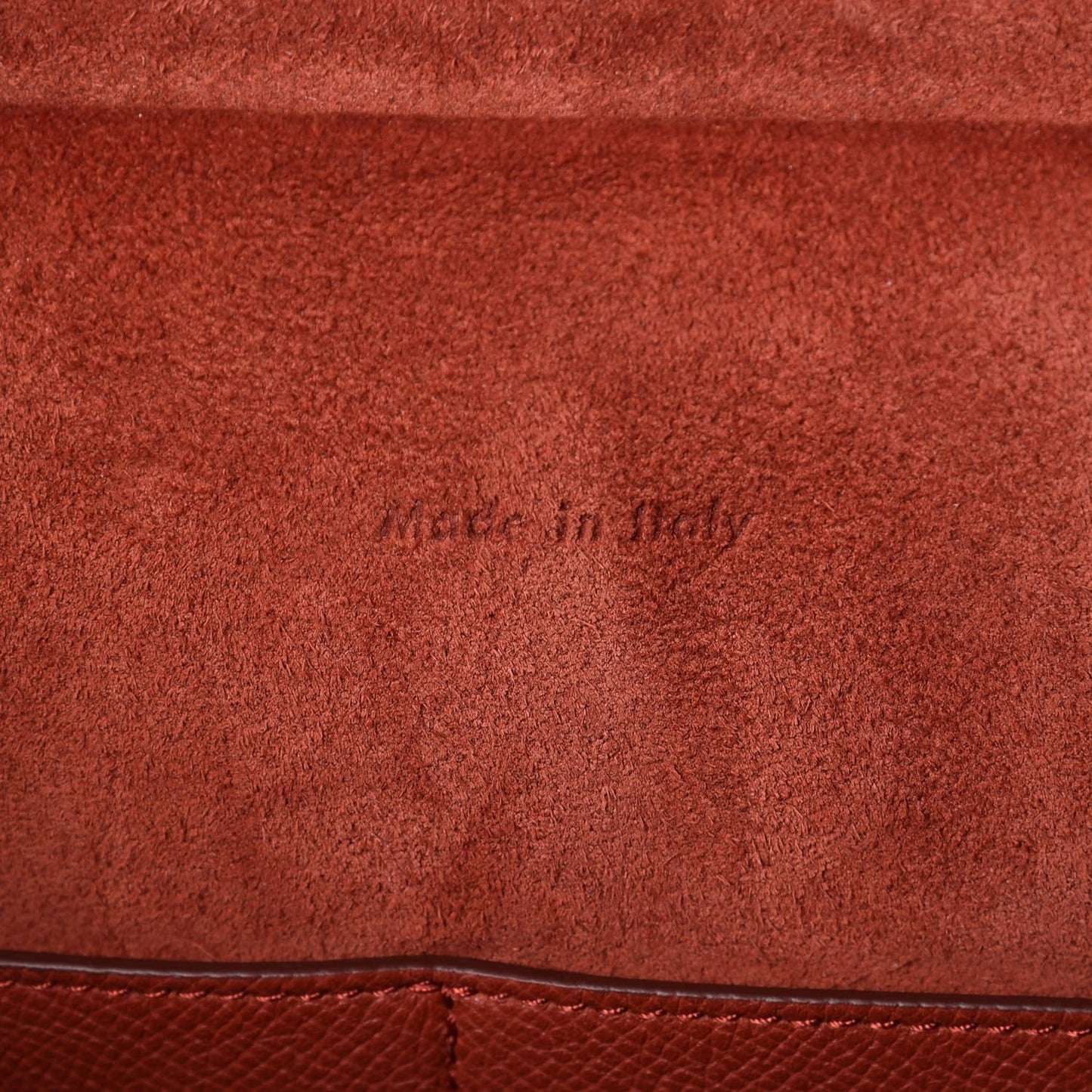 Grained Calfskin Mini Belt Bag Rust