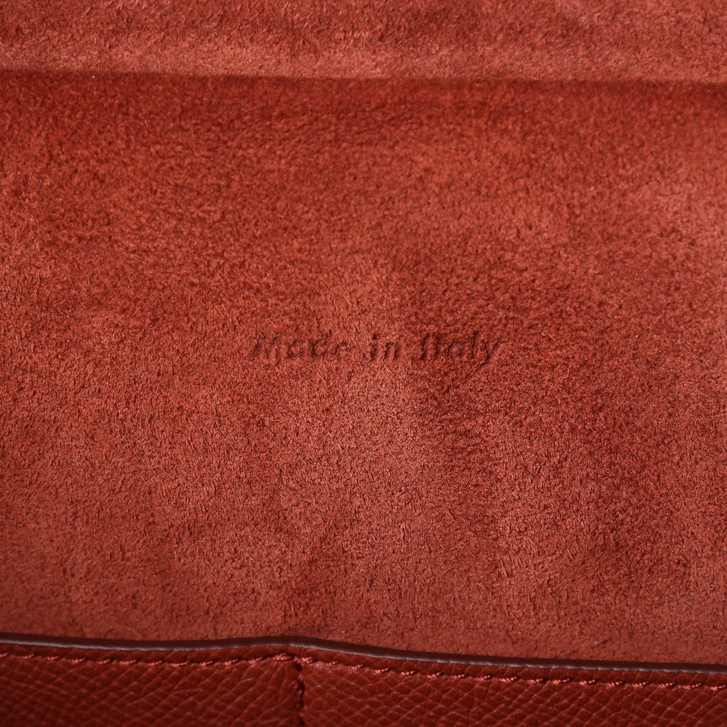 Celine Grained Calfskin Mini Belt Bag Rust 8 of 9