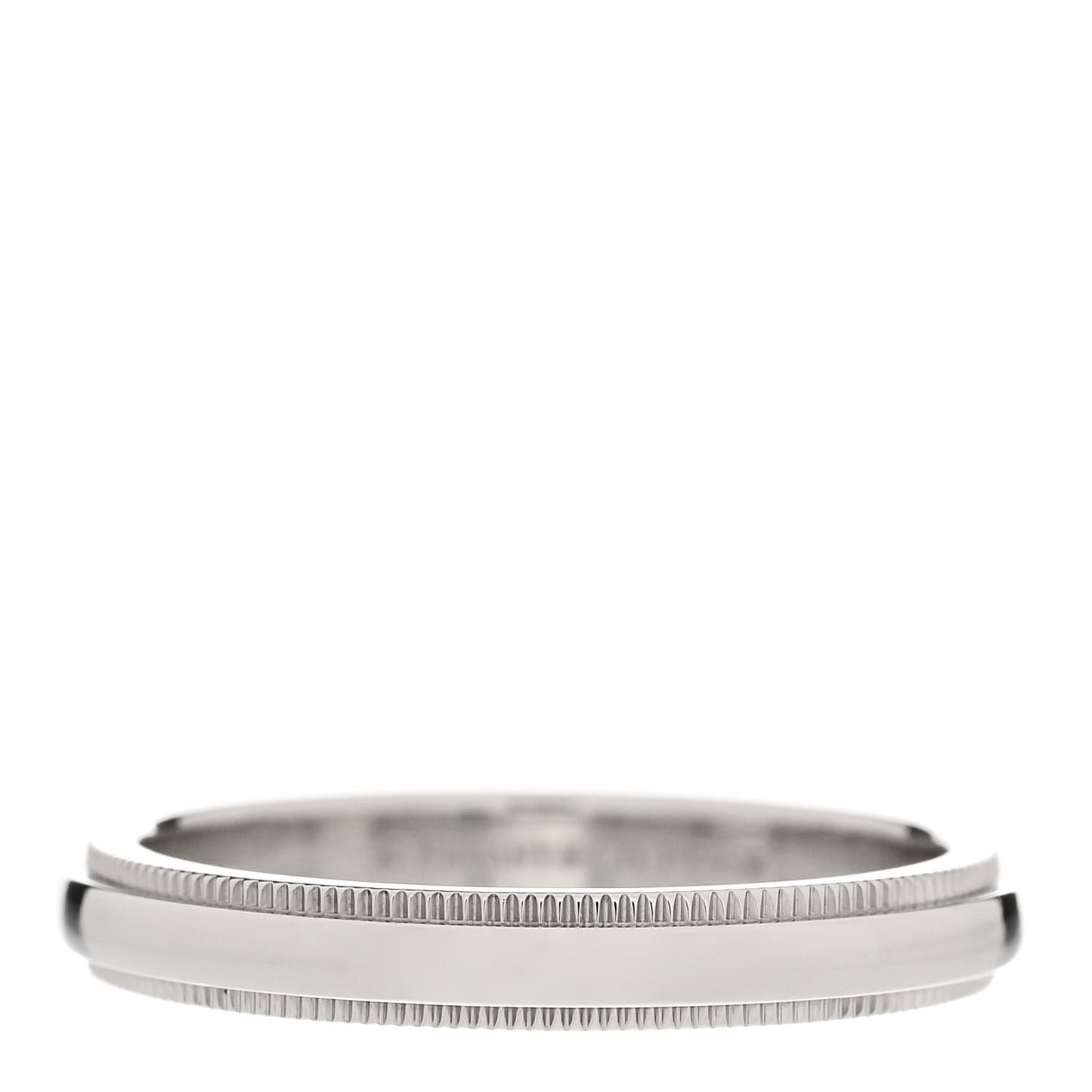 Platinum 3mm Together Milgrain Wedding Band Ring 55 7.25