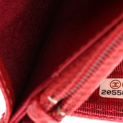 Chanel Caviar Quilted Wallet On Chain WOC Red 8 of 12