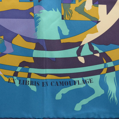 Hermes Silk Ex Libris En Camouflage Scarf 90 3 of 7