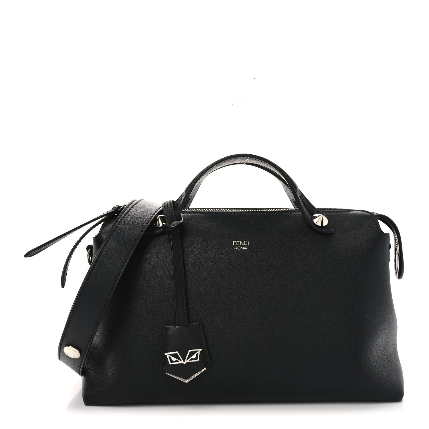 Fendi Vitello Dolce Medium By The Way Boston Bag Black 1 of 10