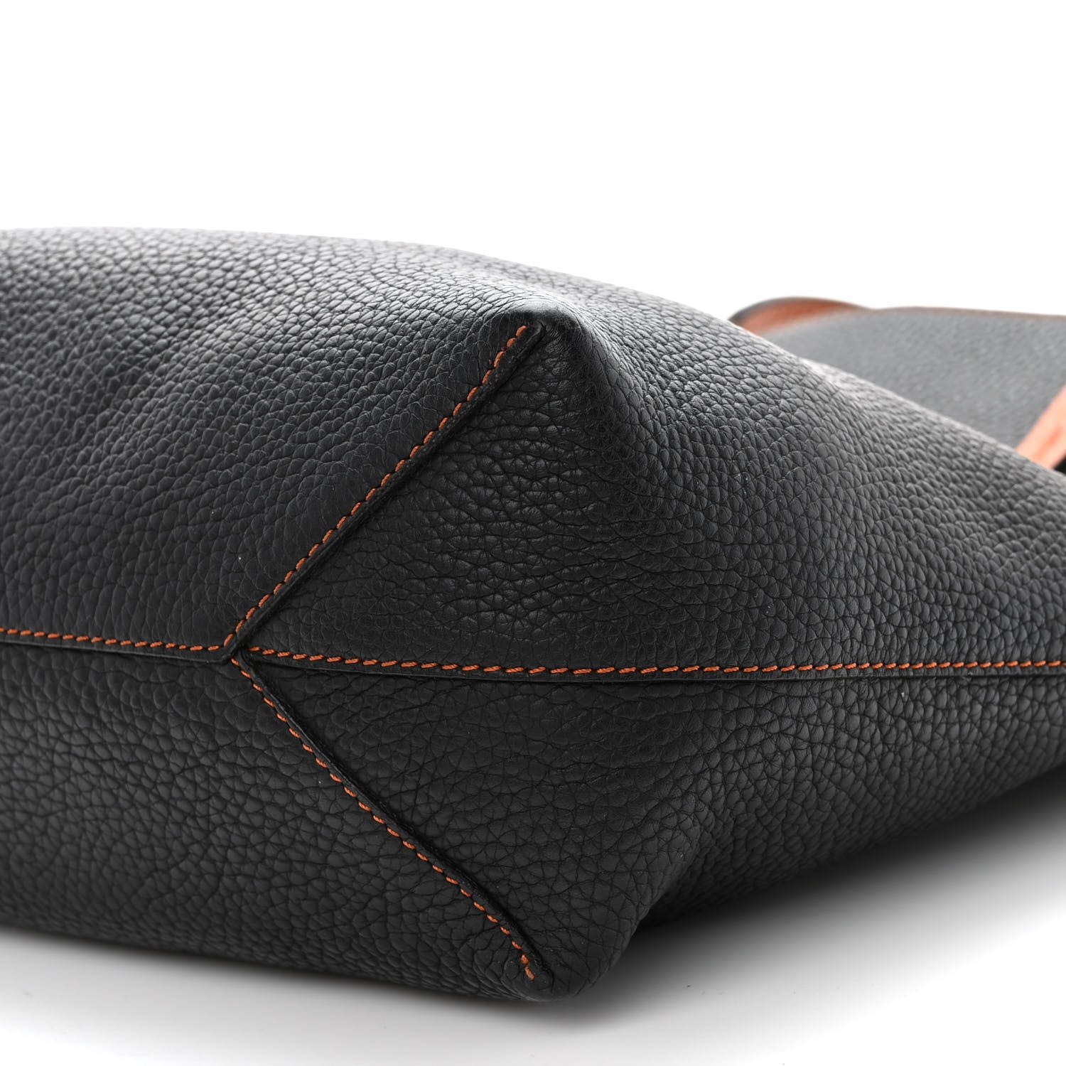 Moynat Taurillon Blush Tote Black Cognac 9 of 11