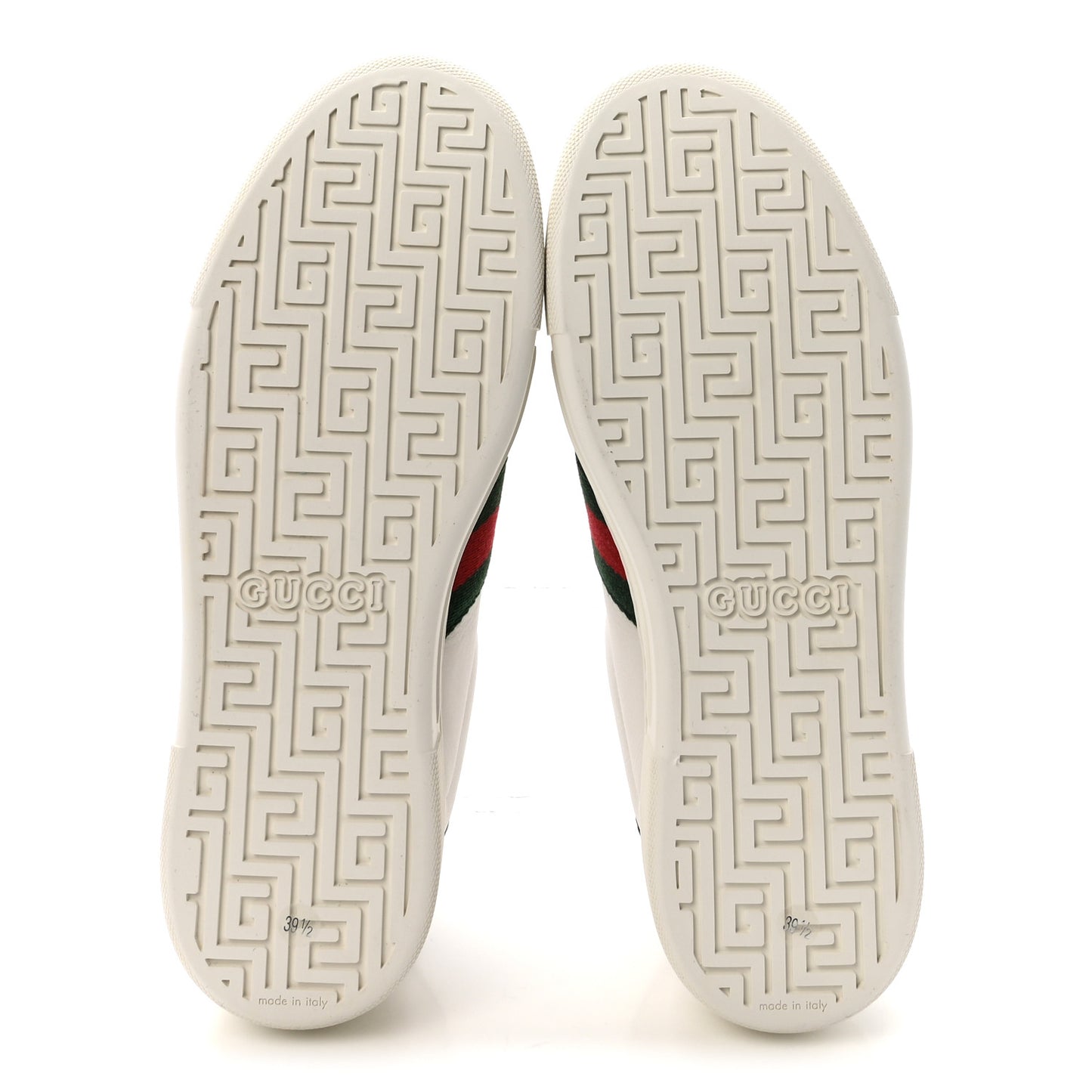 Ultralight Plume Calfskin Web Womens Ace Platform Sneakers 39.5 White