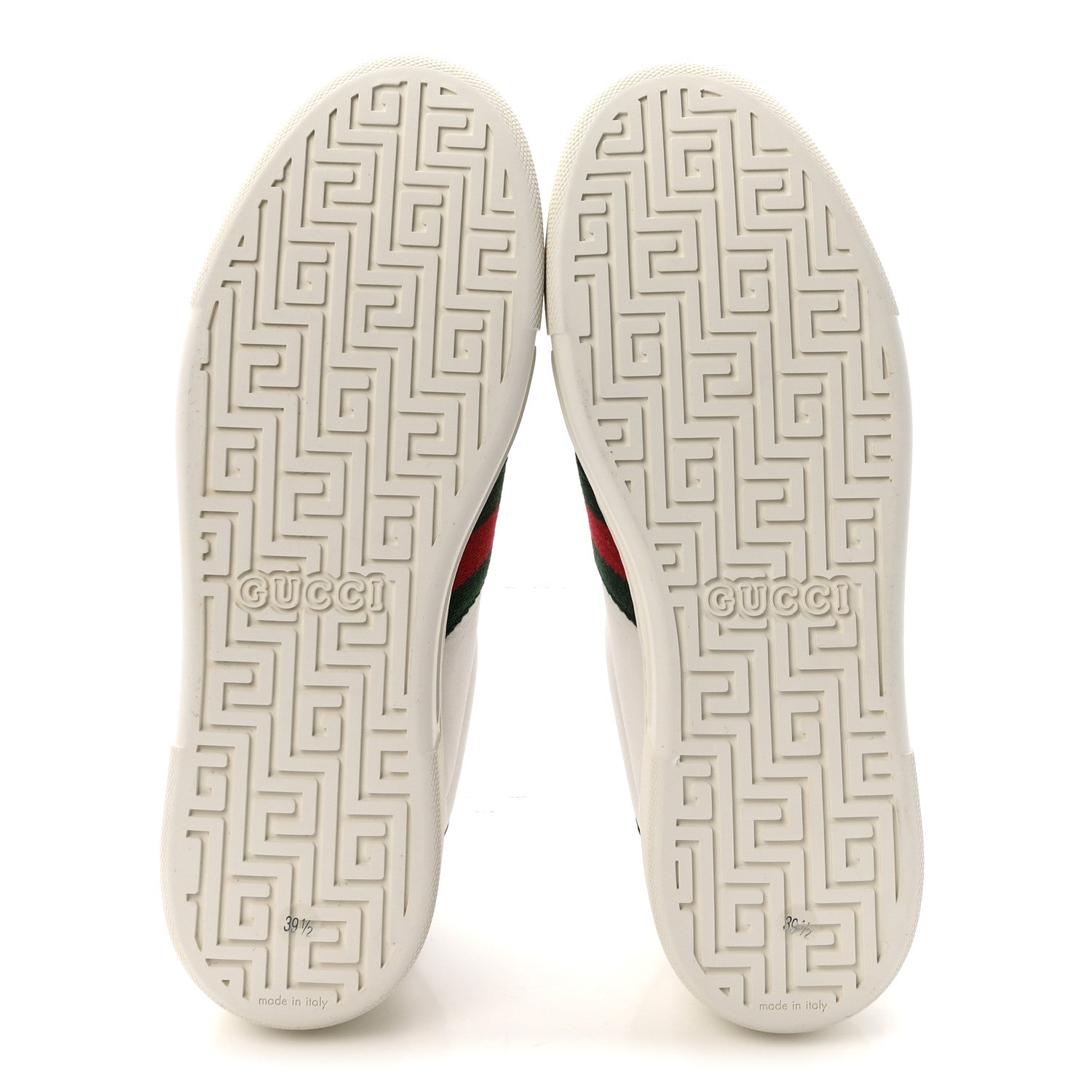 Gucci Ultralight Plume Calfskin Web Womens Ace Platform Sneakers 39.5 White 6 of 10
