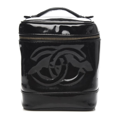 Chanel Patent Vanity Cosmetic Case Black 1 of 10