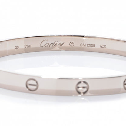 Cartier 18K White Gold LOVE Bracelet 20 5 of 5