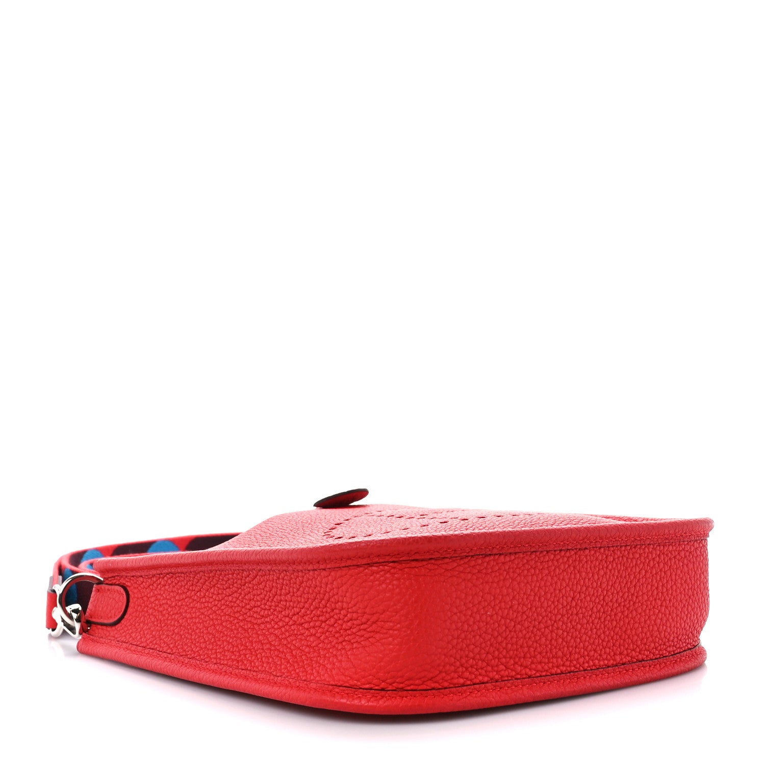 Hermes Taurillon Maurice Flipperball Sangle Evelyne TPM Rouge De Coeur Bleu Frida 4 of 11