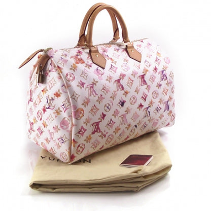 Louis Vuitton Watercolor Aquarelle Speedy 35 White 3 of 8