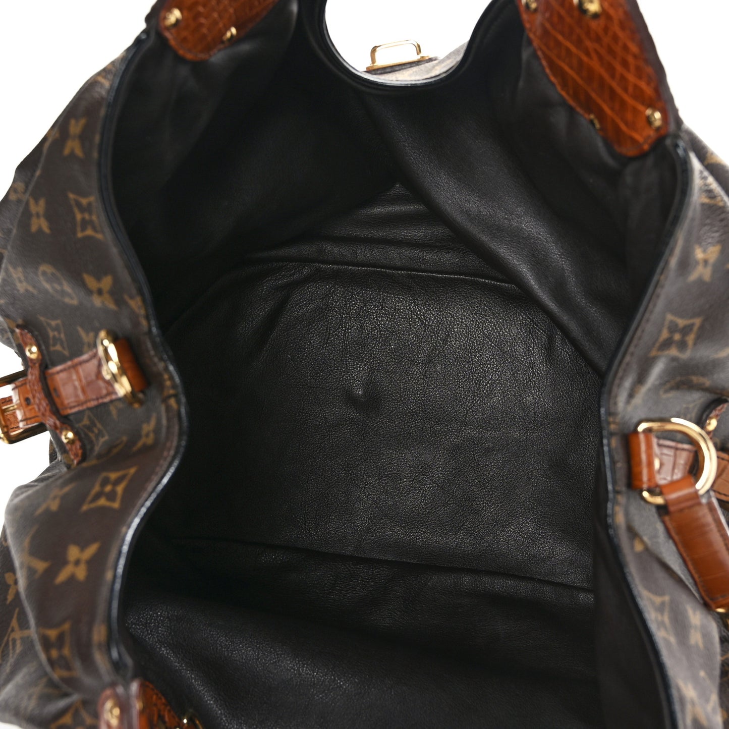 Monogram Alligator Trim Mahina XL