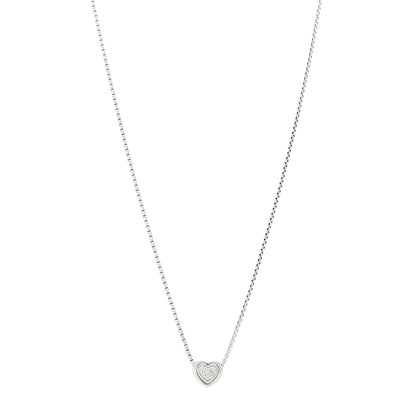 David Yurman Sterling Silver Diamond Petite Pave Heart Necklace 1 of 6