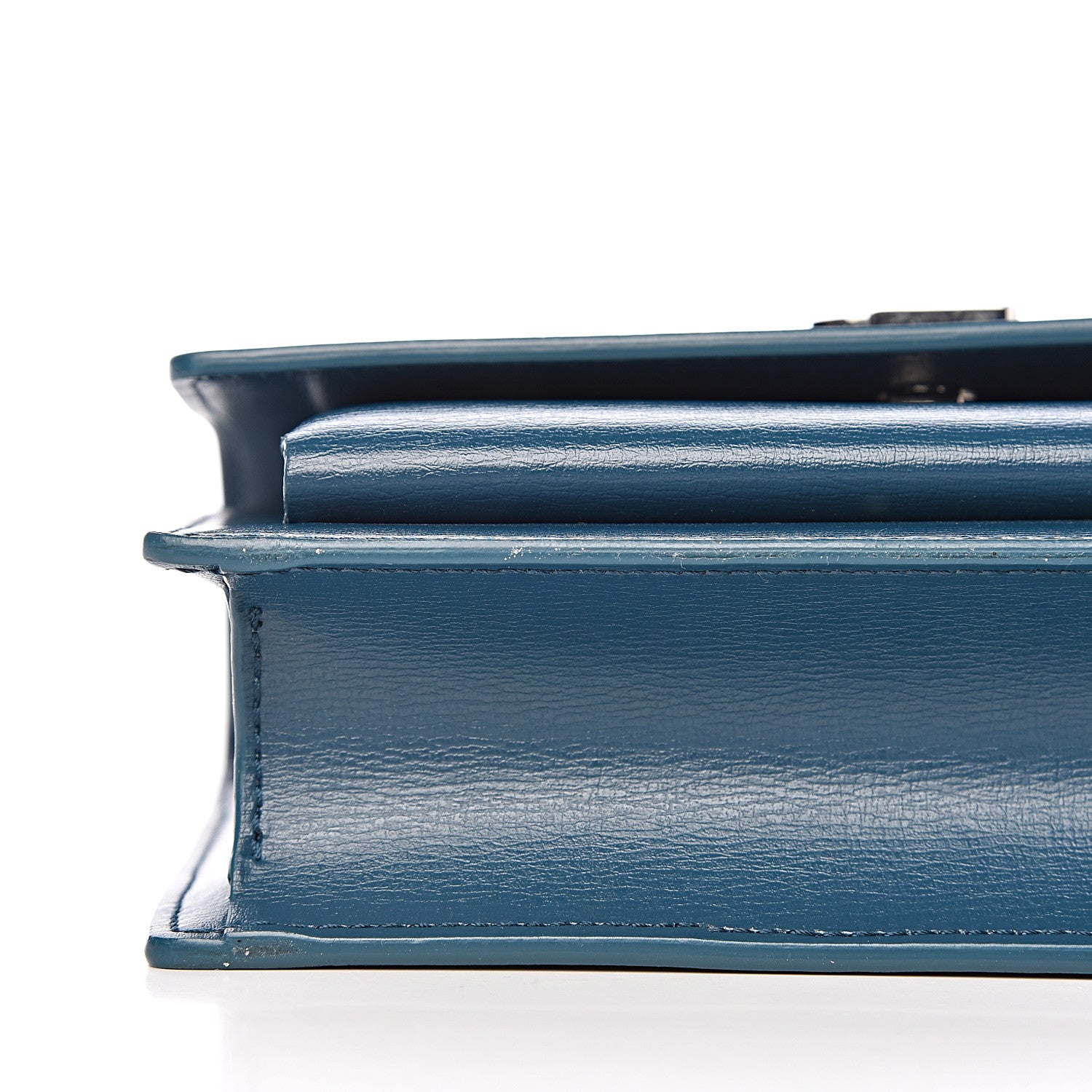 Saint Laurent Calfskin Monogram Sunset Chain Wallet Peacock 10 of 12