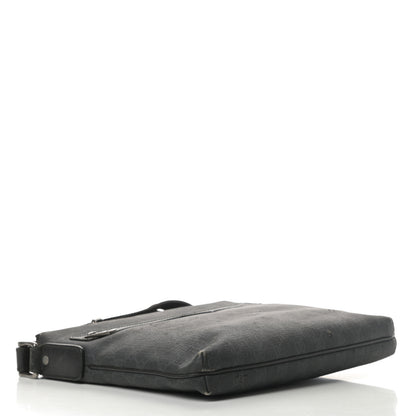 Gucci GG Supreme Monogram Crossbody Messenger Bag Black Grey 4 of 20