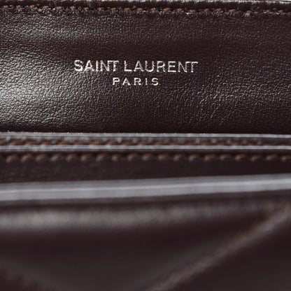 Saint Laurent Calfskin Y Quilted Monogram Toy Loulou Crossbody Bag Black Tulipe 6 of 7