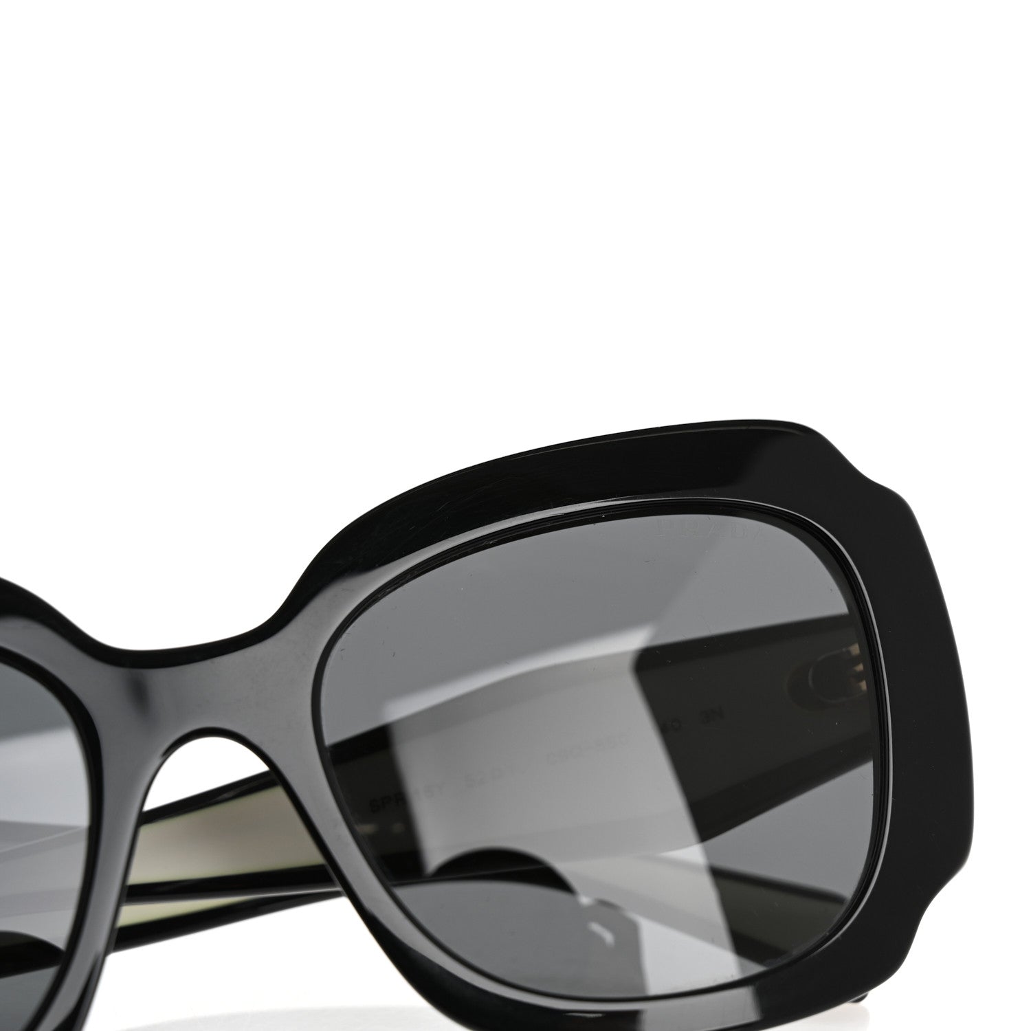 Prada Acetate Square Sunglasses SPR 16Y White Dark Grey 8 of 10