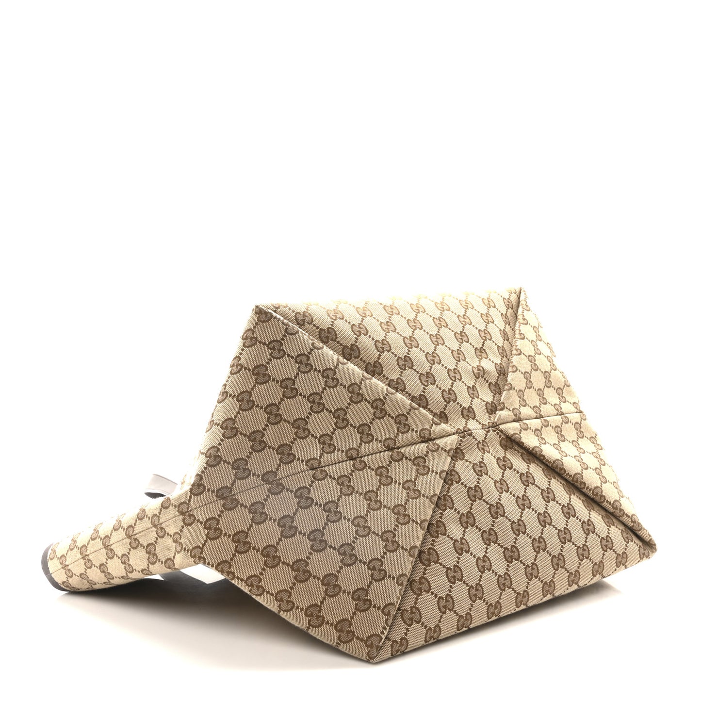 GG Supreme Monogram Web Medium Totissima Shopping Tote Beige Ebony