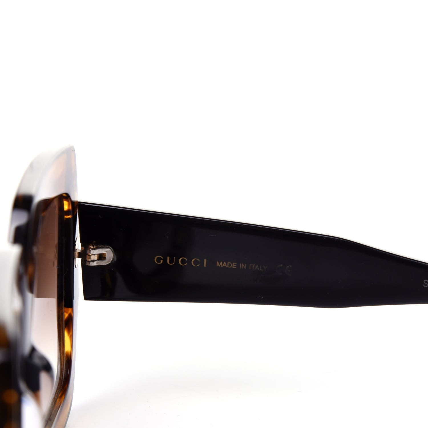 Gucci Acetate Square Frame Sunglasses GG0053S Havana 6 of 10