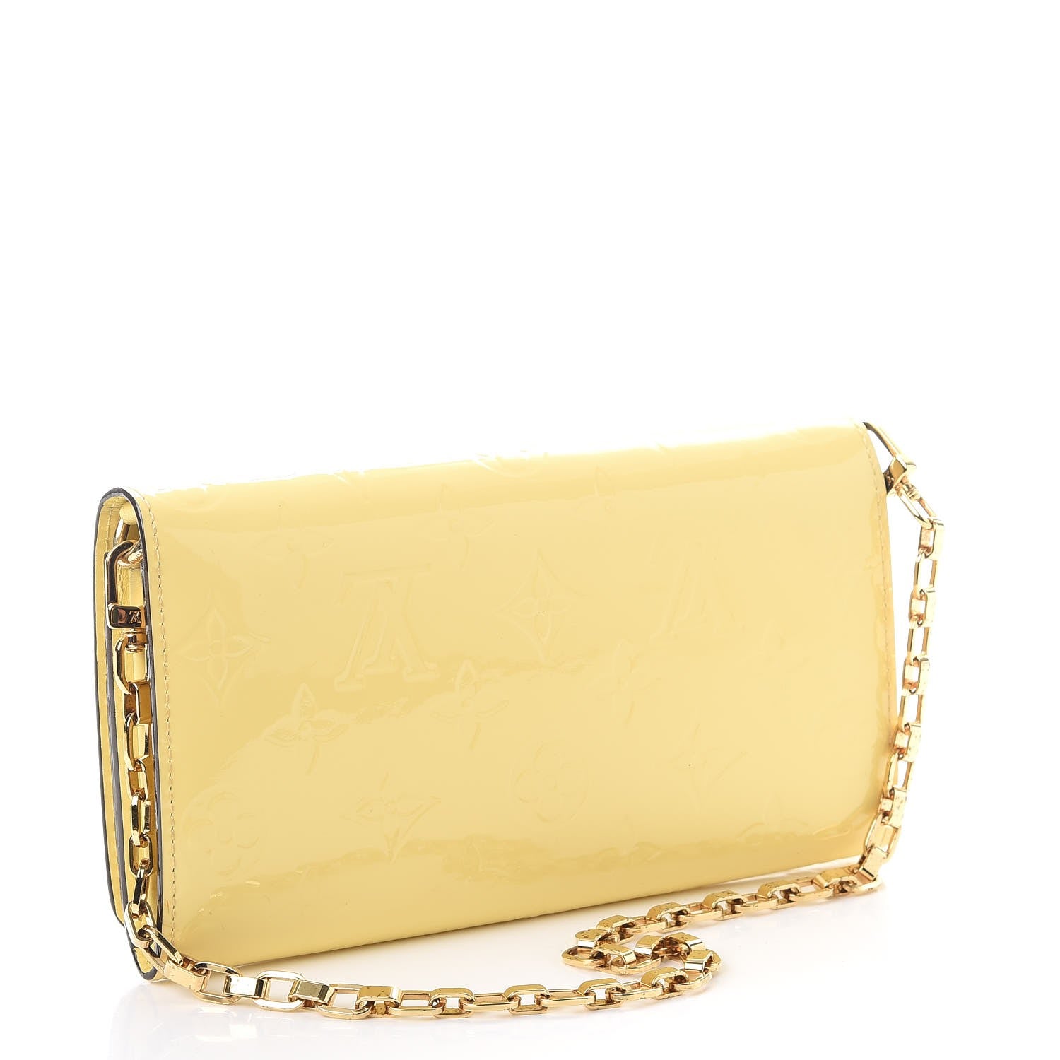 Louis Vuitton Vernis Chaine Wallet Citrine 3 of 7