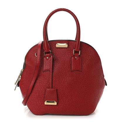 Burberry Heritage Grain Medium Orchard Bowling Bag Military Red 1 of 7