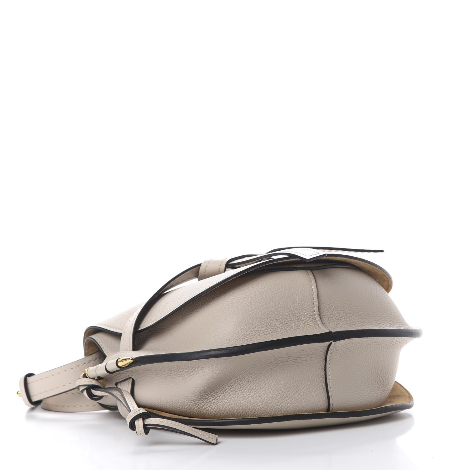 Loewe Grained Calfskin Small Gate Crossbody Bag Light Oat 3 of 9