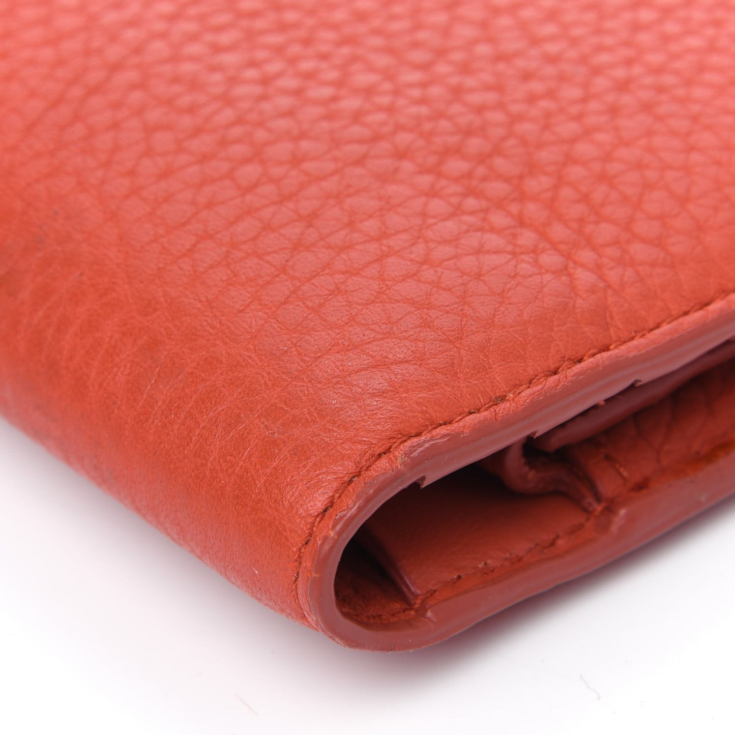 Calfskin Hastings Continental Wallet Orange