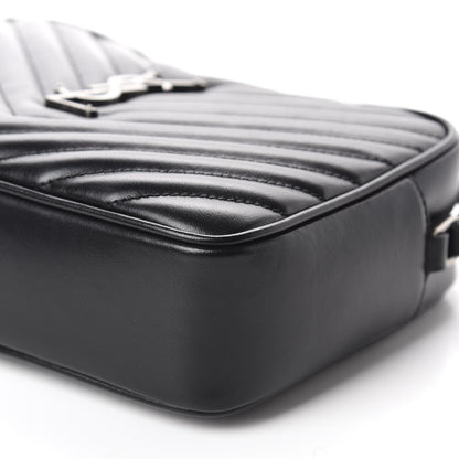 Saint Laurent Calfskin Matelasse Monogram Lou Camera Bag Black 7 of 11
