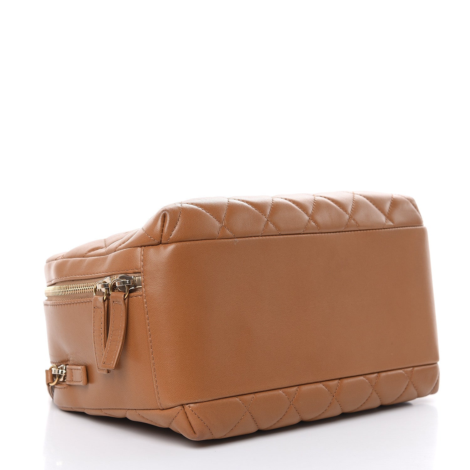 Chanel Lambskin Quilted Medium Trendy CC Bowling Bag Camel 4 of 19