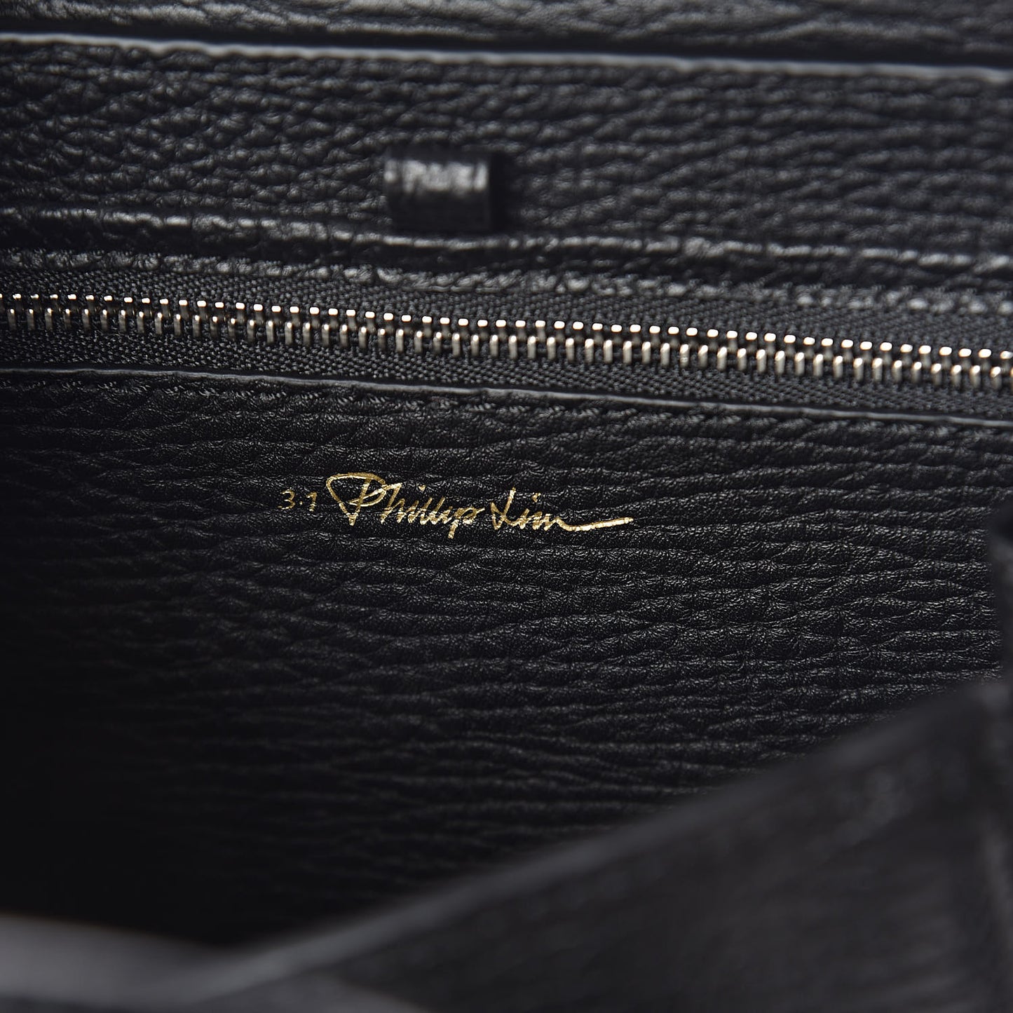 3.1 Textured Calfskin Mini Pashli Satchel Black