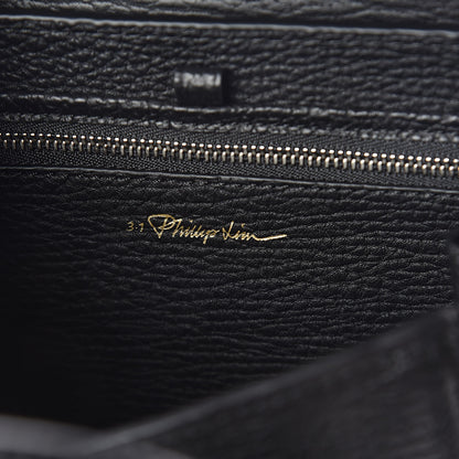 3.1 Phillip Lim 3.1 Textured Calfskin Mini Pashli Satchel Black 6 of 8